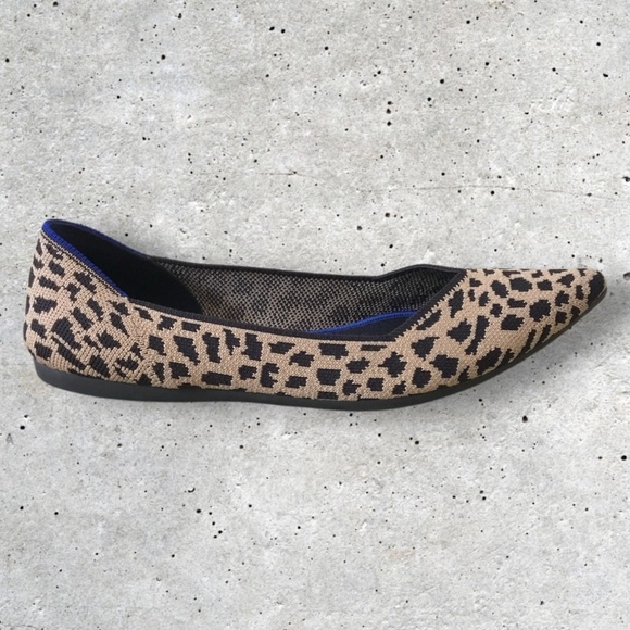 Rothy’s The Point Ballet Flat In Cheetah Print - Picture 3 of 13